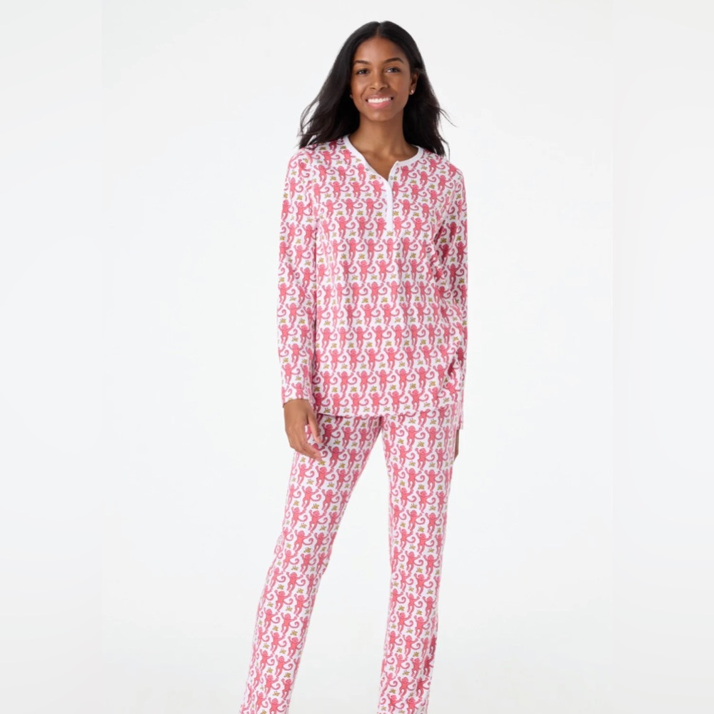 Roller Rabbit Pink Long Sleeve Pajamas